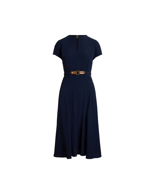 Belted Georgette Dress