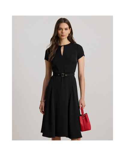 Belted Georgette Dress