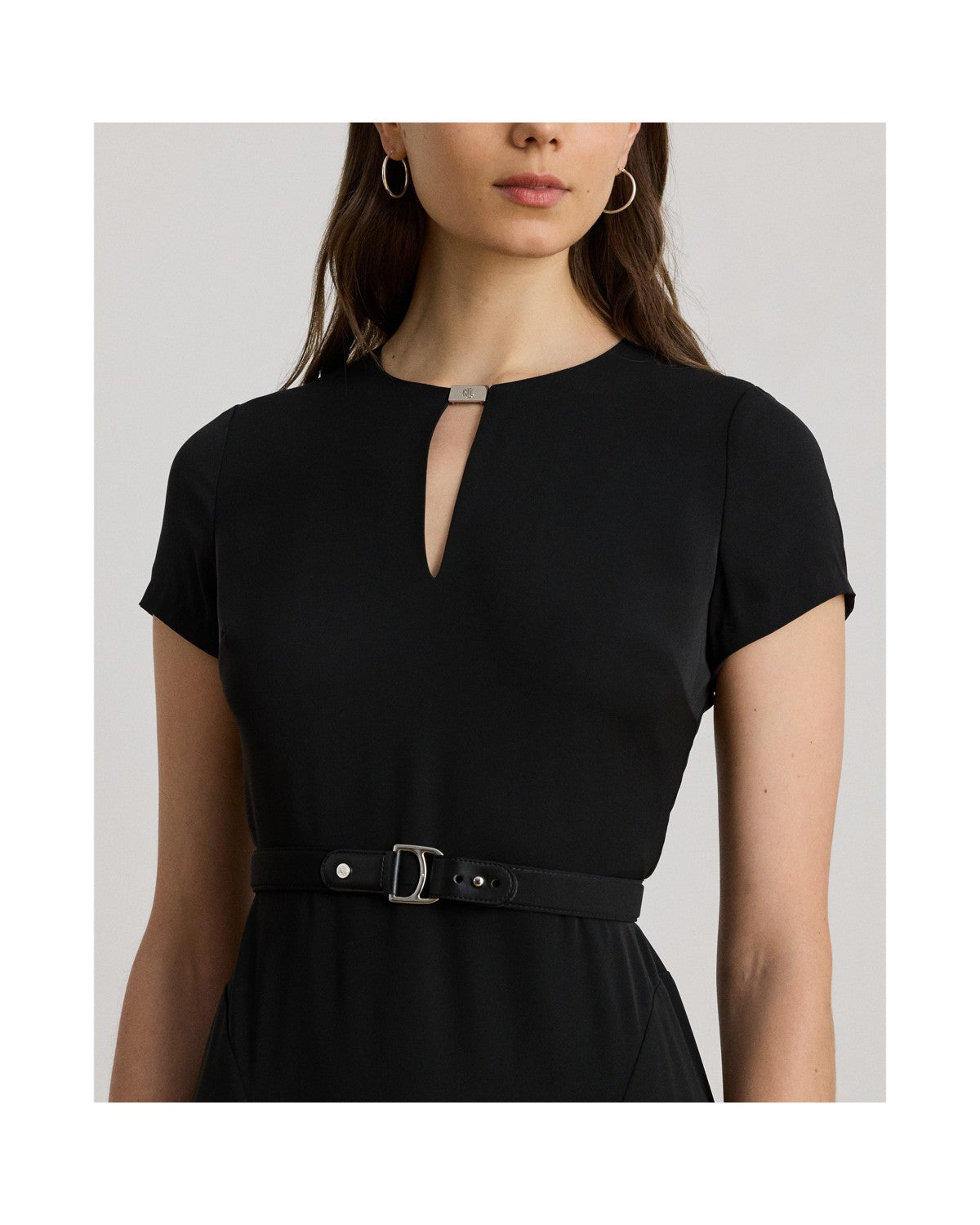 Belted Georgette Dress
