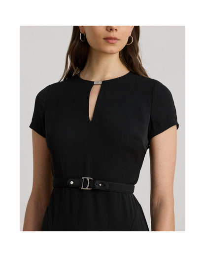 Belted Georgette Dress
