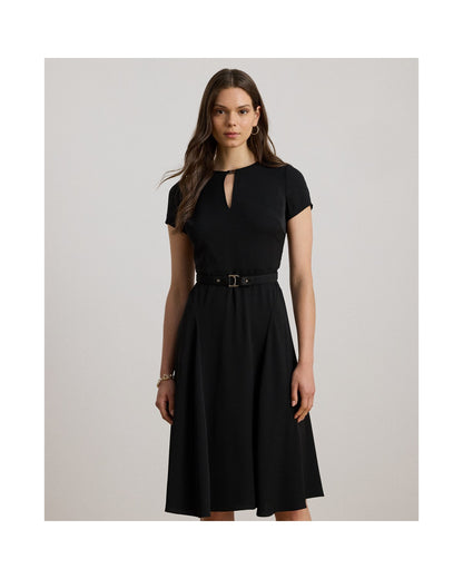 Belted Georgette Dress