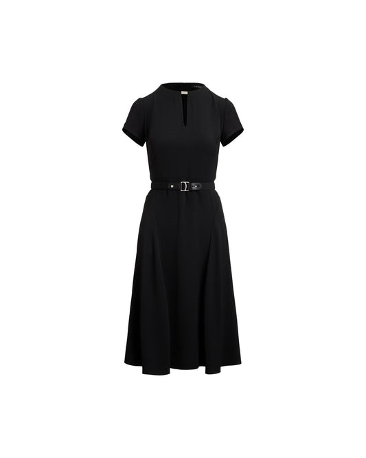Belted Georgette Dress