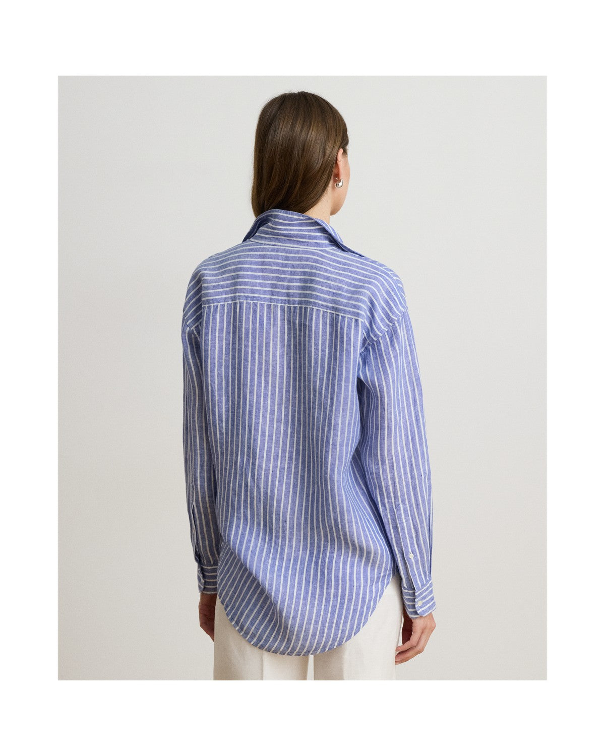 Oversize Striped Linen Shirt