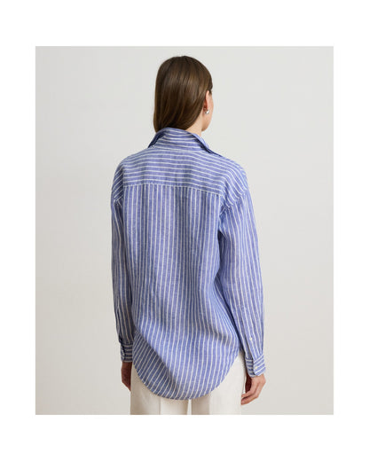 Oversize Striped Linen Shirt