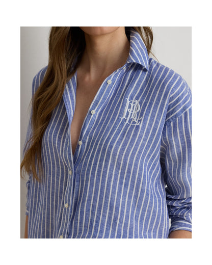 Oversize Striped Linen Shirt