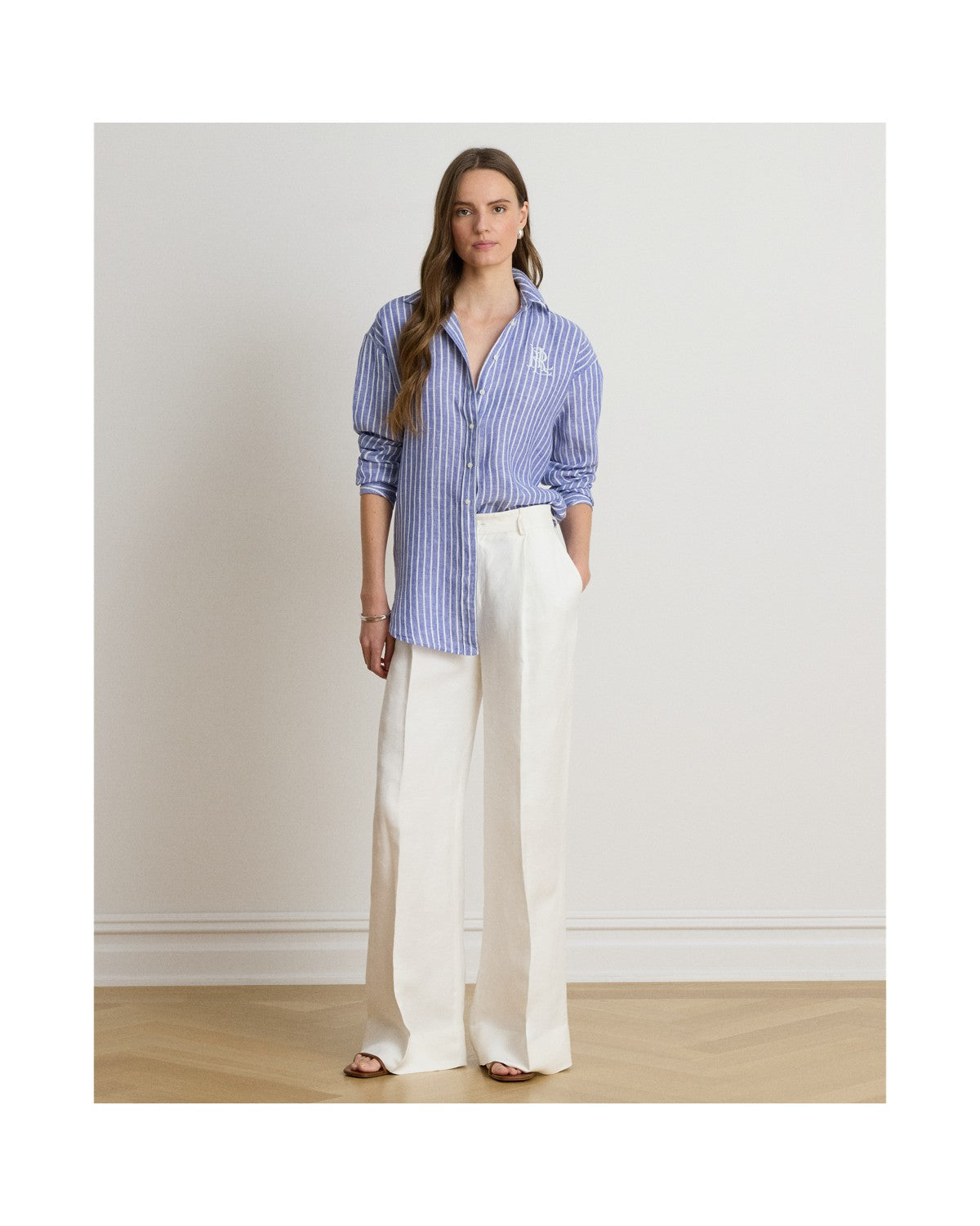 Oversize Striped Linen Shirt