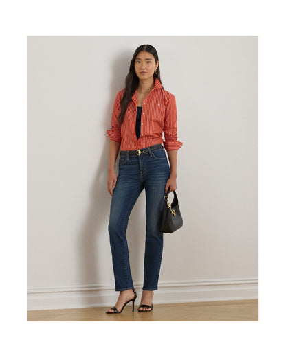 Classic Fit Striped Broadcloth Shirt