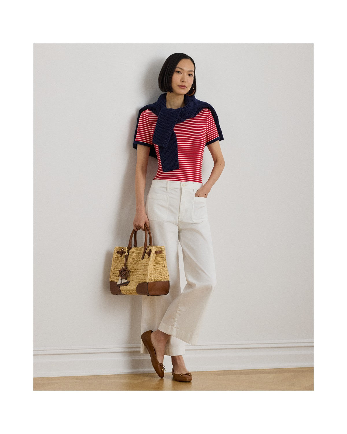 Striped Stretch Cotton T-Shirt