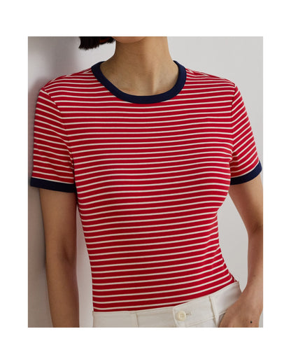 Striped Stretch Cotton T-Shirt