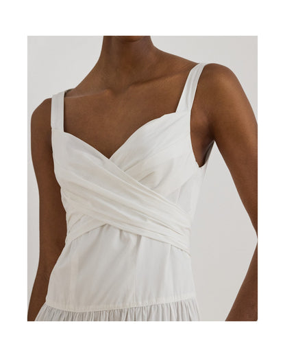 Cotton Broadcloth Tiered Dress