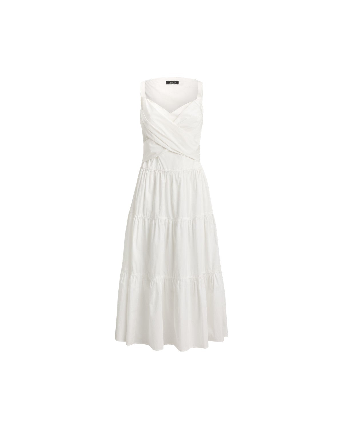 Cotton Broadcloth Tiered Dress