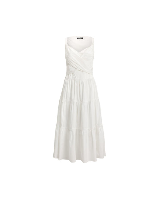 Cotton Broadcloth Tiered Dress