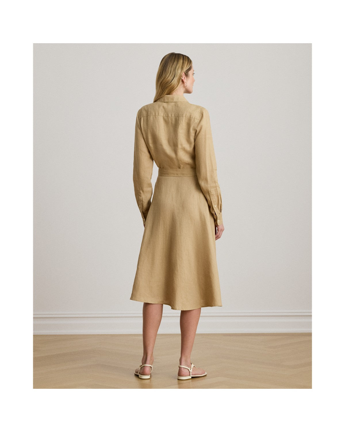 Belted Linen Shirtdress