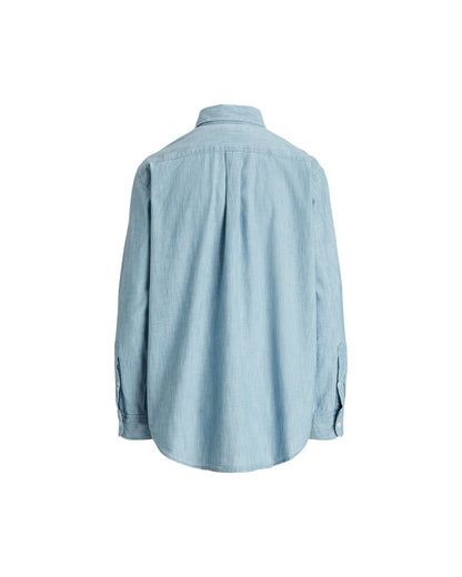 Big Fit Cotton Chambray Shirt
