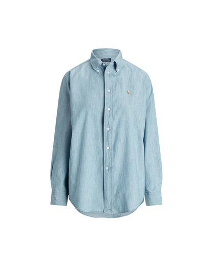Big Fit Cotton Chambray Shirt