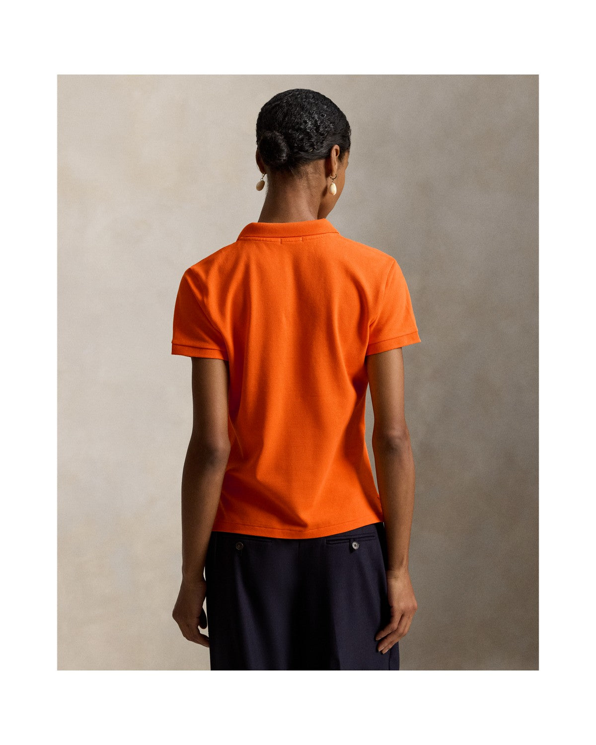 Buttoned-Placket Polo Shirt