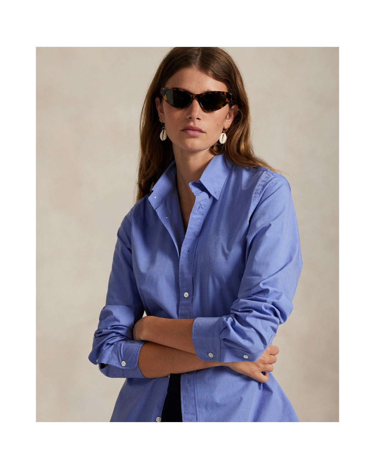 End-on-End Stretch Slim Fit Cotton Shirt