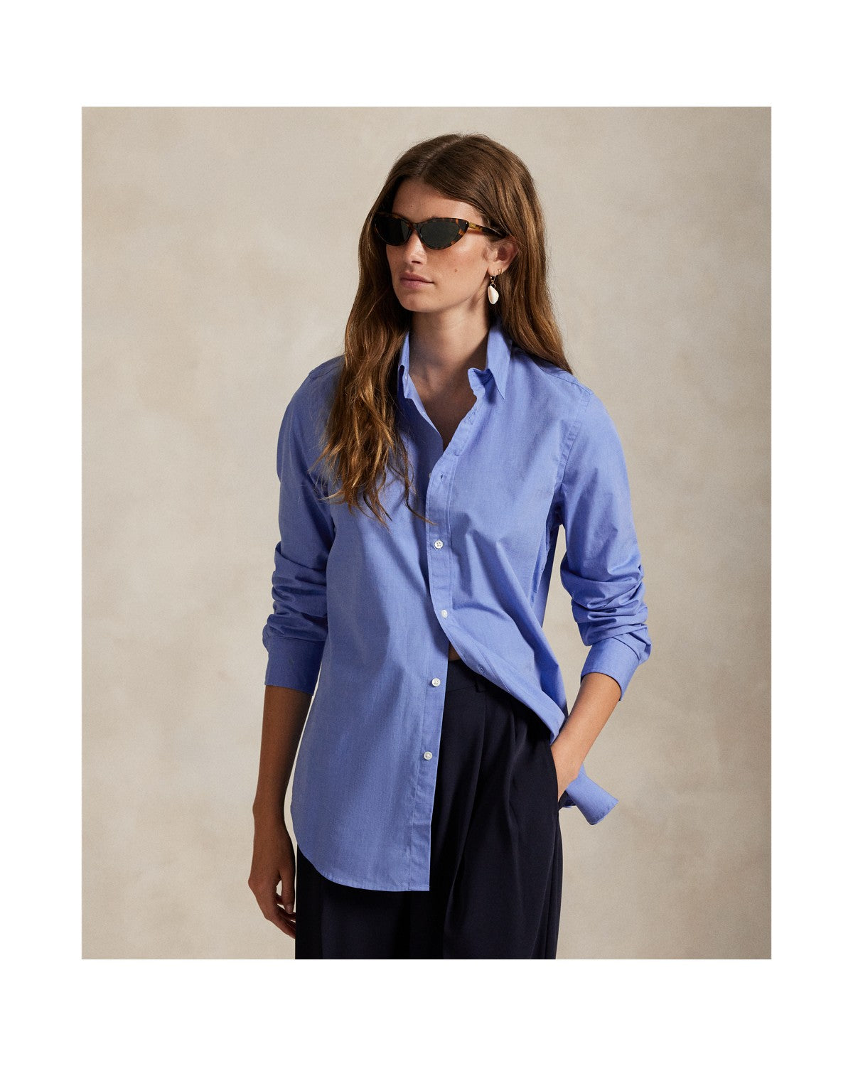 End-on-End Stretch Slim Fit Cotton Shirt