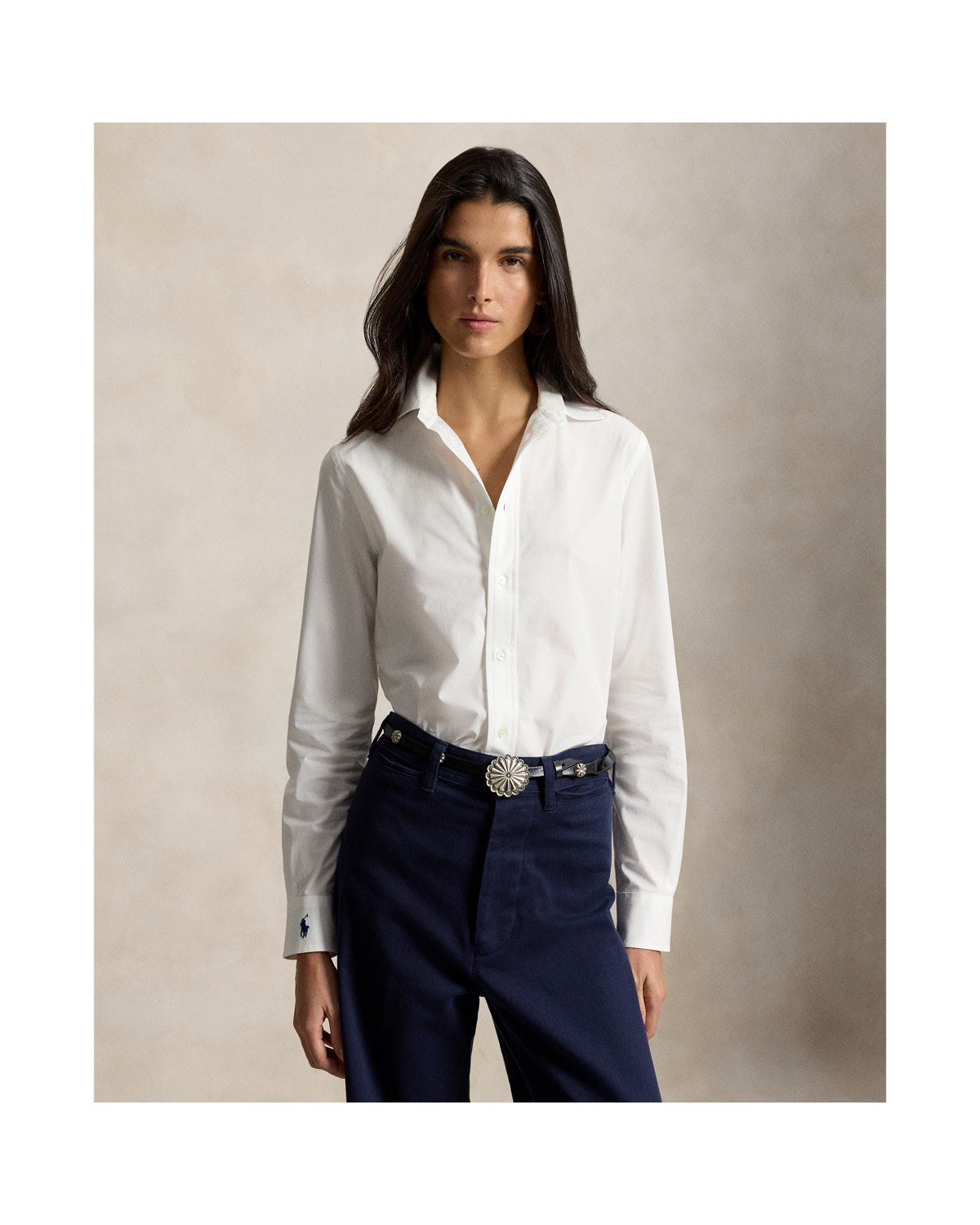 End-on-End Stretch Slim Fit Cotton Shirt