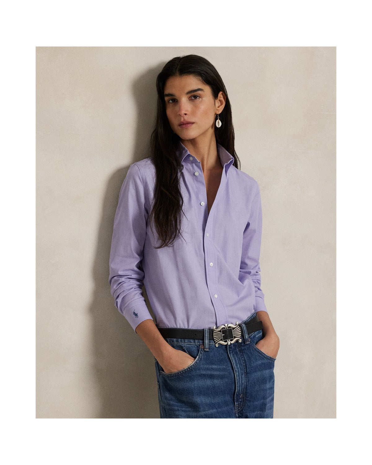 End-on-End Stretch Slim Fit Cotton Shirt