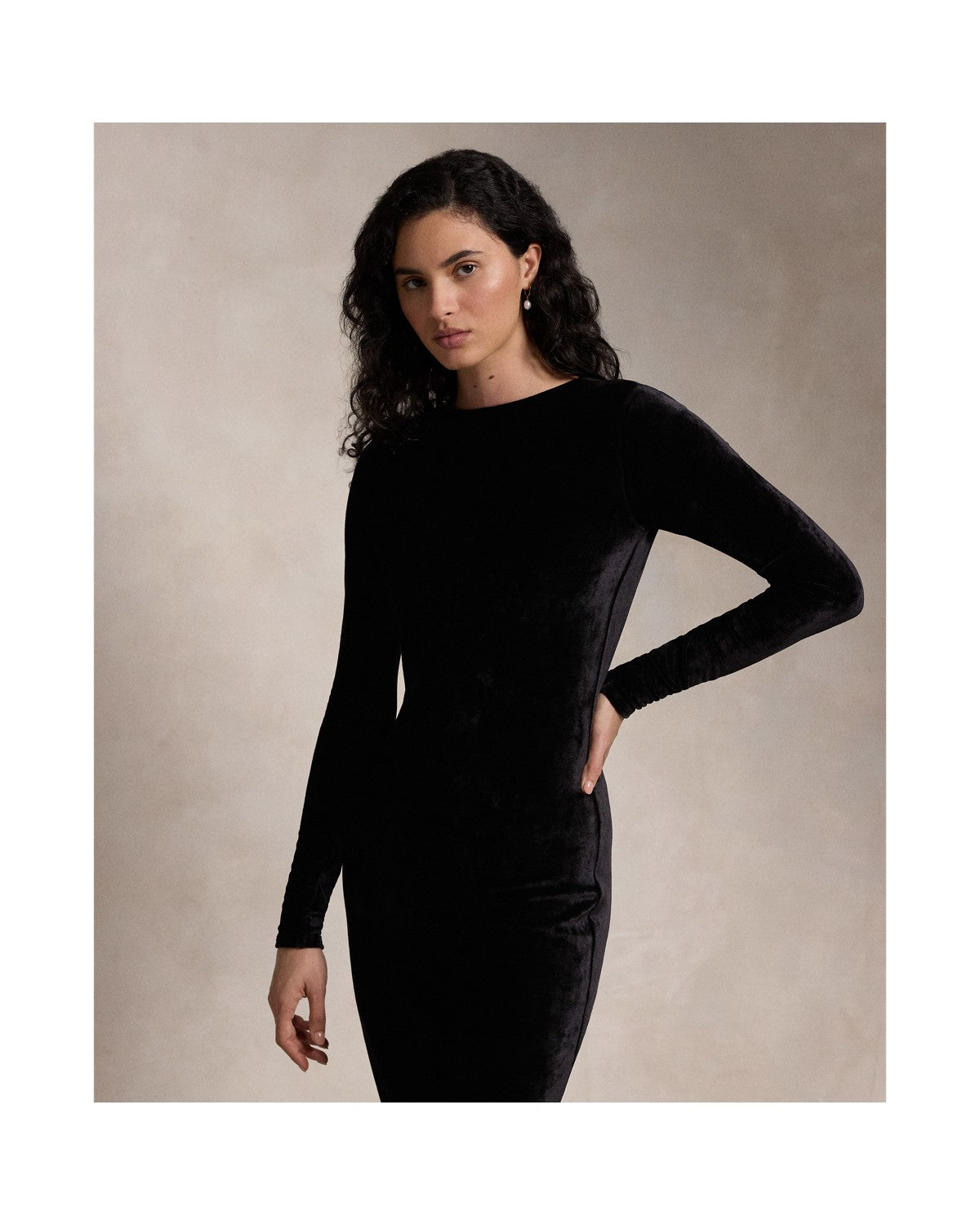 Velvet Scoopback Dress