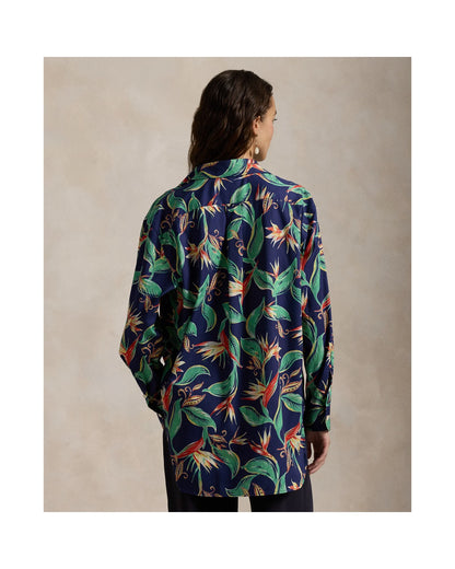 Oversize Fit Floral Shirt