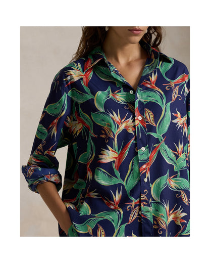 Oversize Fit Floral Shirt