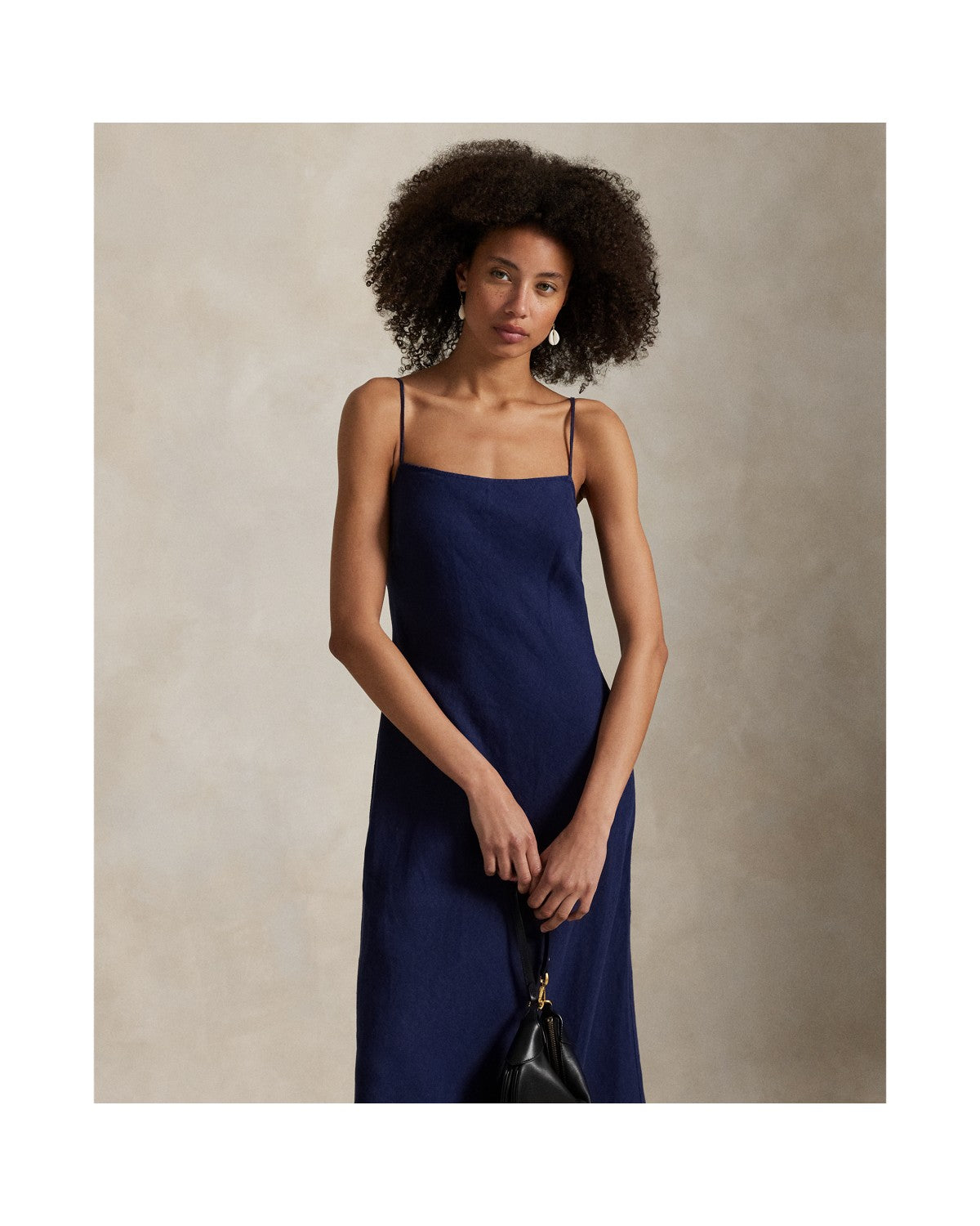 Linen Sleeveless A-Line Dress