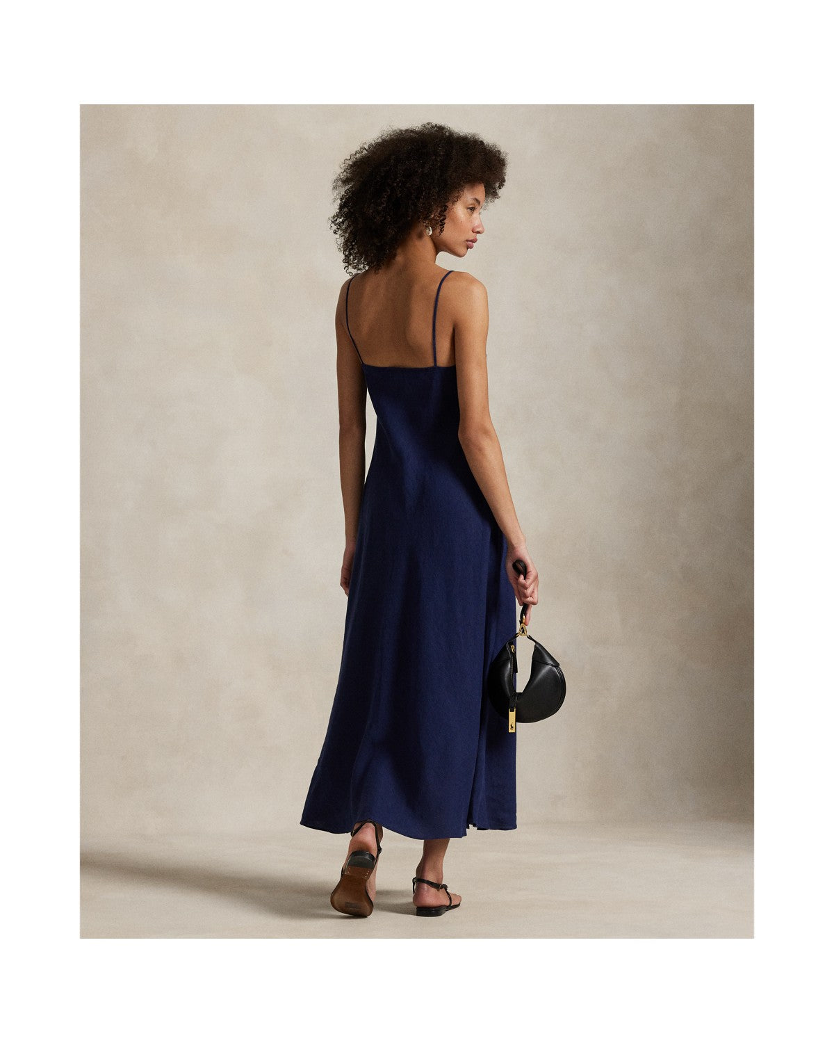 Linen Sleeveless A-Line Dress
