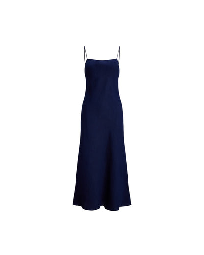 Linen Sleeveless A-Line Dress