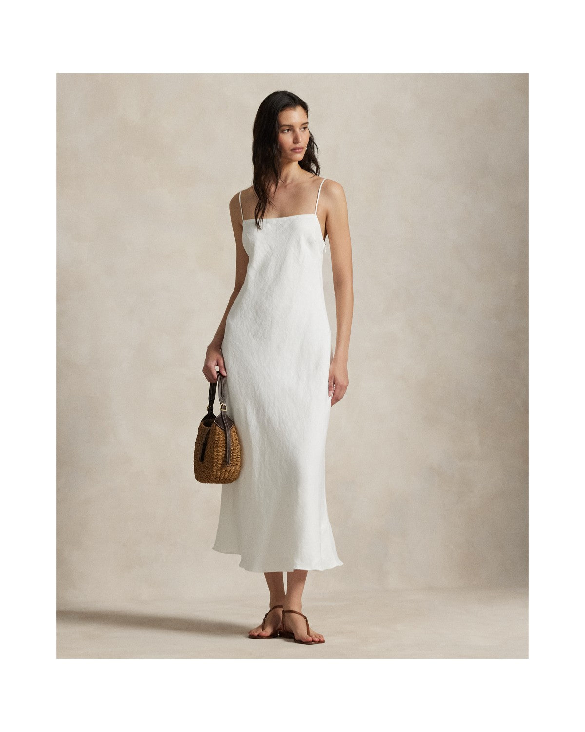Linen Sleeveless A-Line Dress
