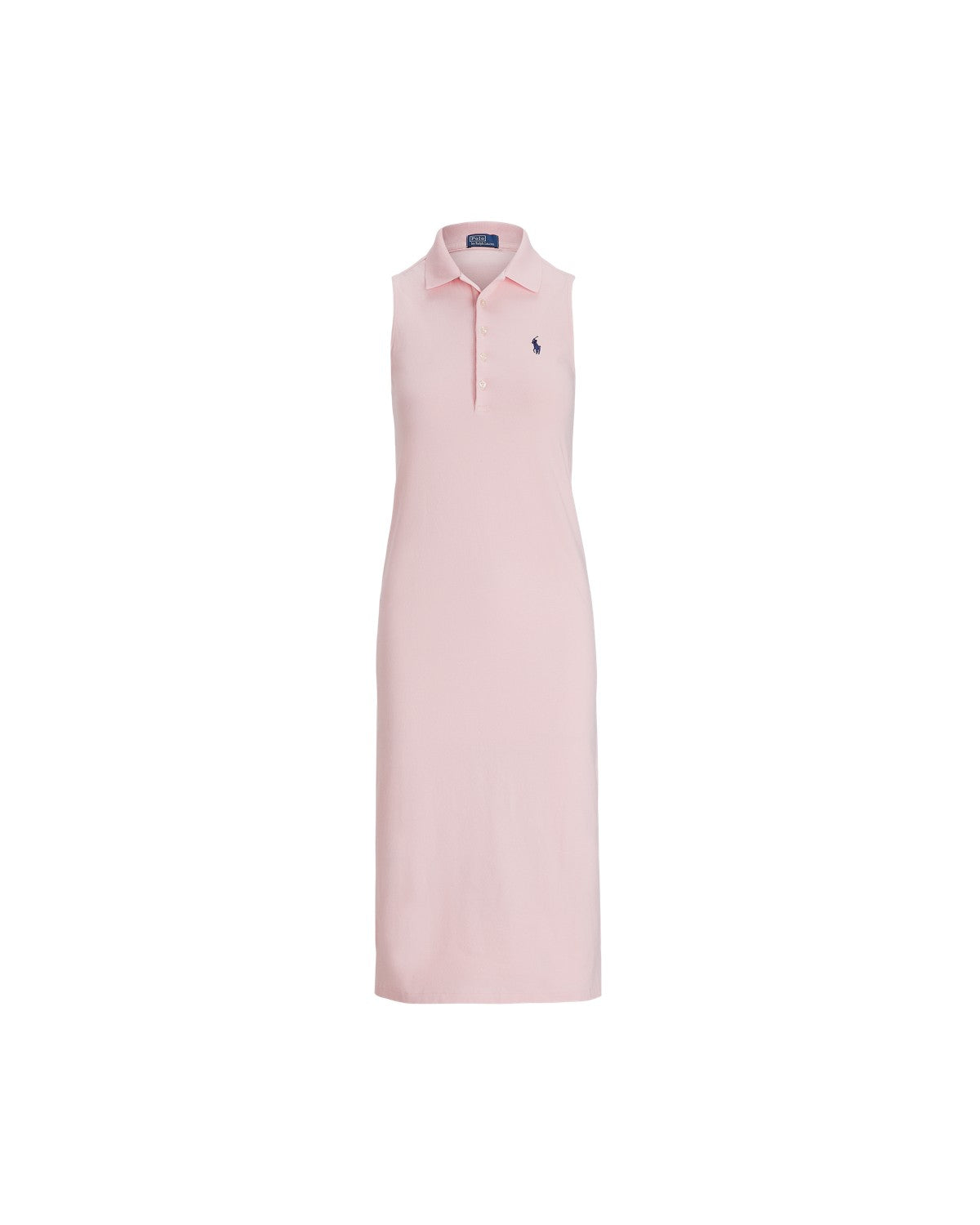 Stretch-Cotton Sleeveless Polo Dress