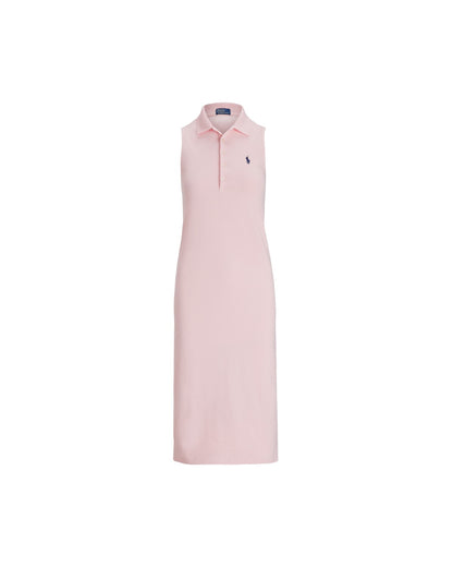Stretch-Cotton Sleeveless Polo Dress