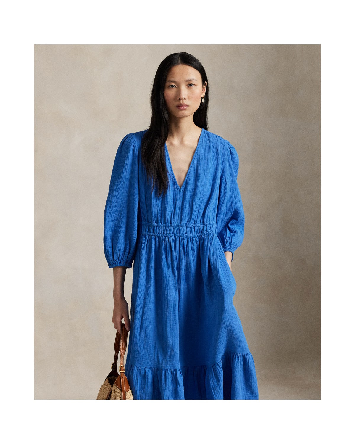Cotton Long-Sleeve Dress