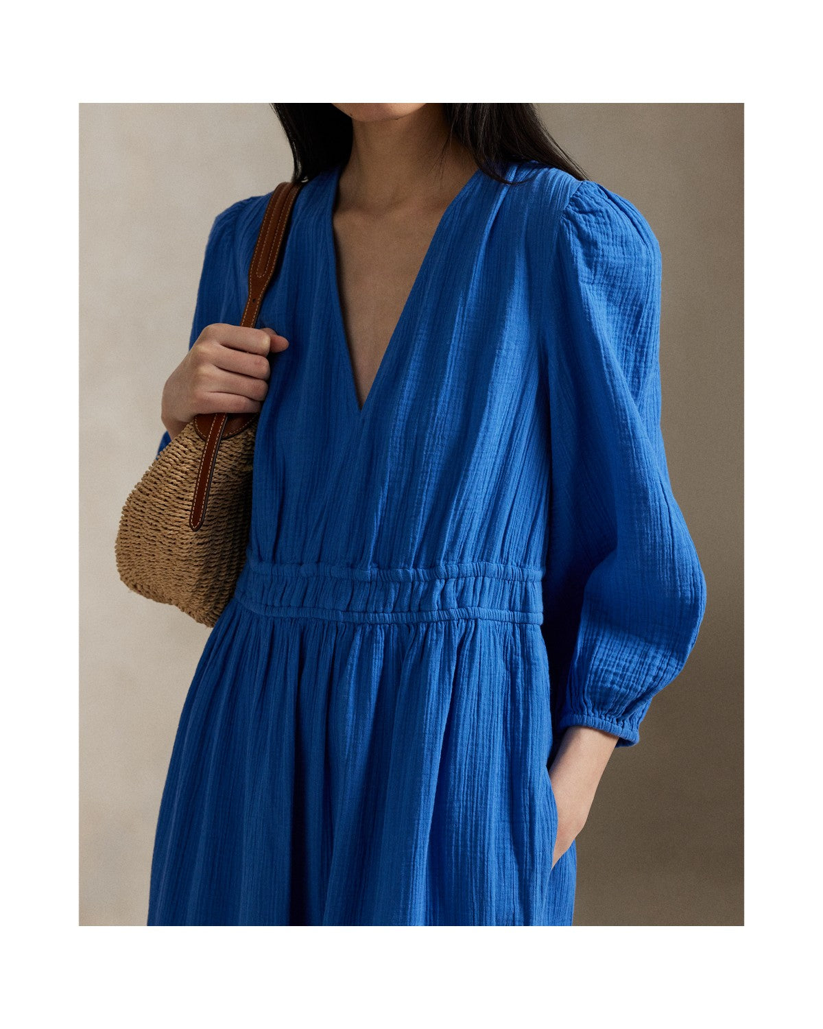 Cotton Long-Sleeve Dress