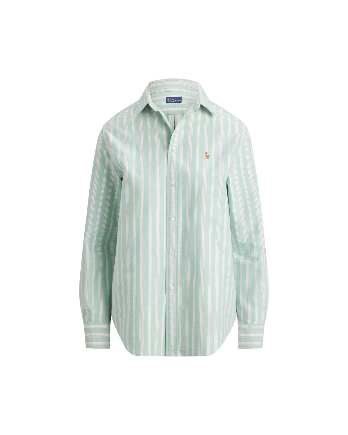 Classic Fit Striped Cotton Oxford Shirt