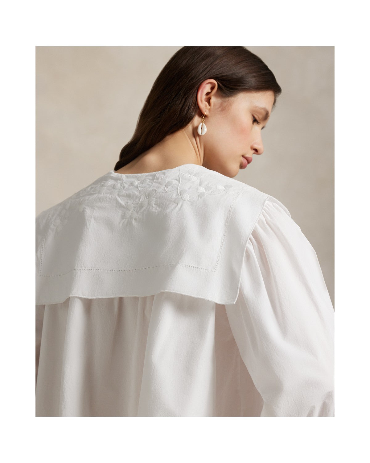 Bib Cotton Poplin Shirt