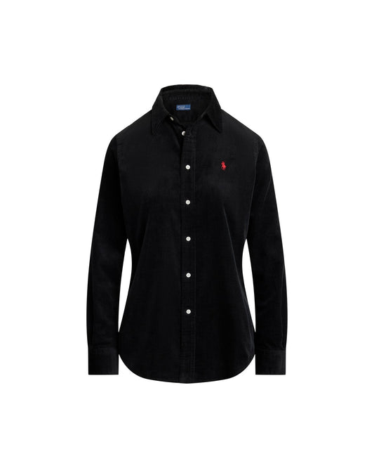 Stretch Slim Fit Cotton Corduroy Shirt