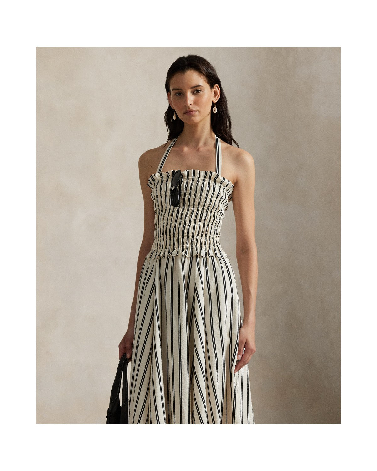 Striped Silk-Blend Dress