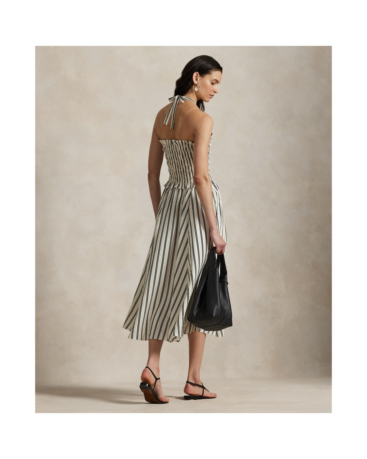 Striped Silk-Blend Dress