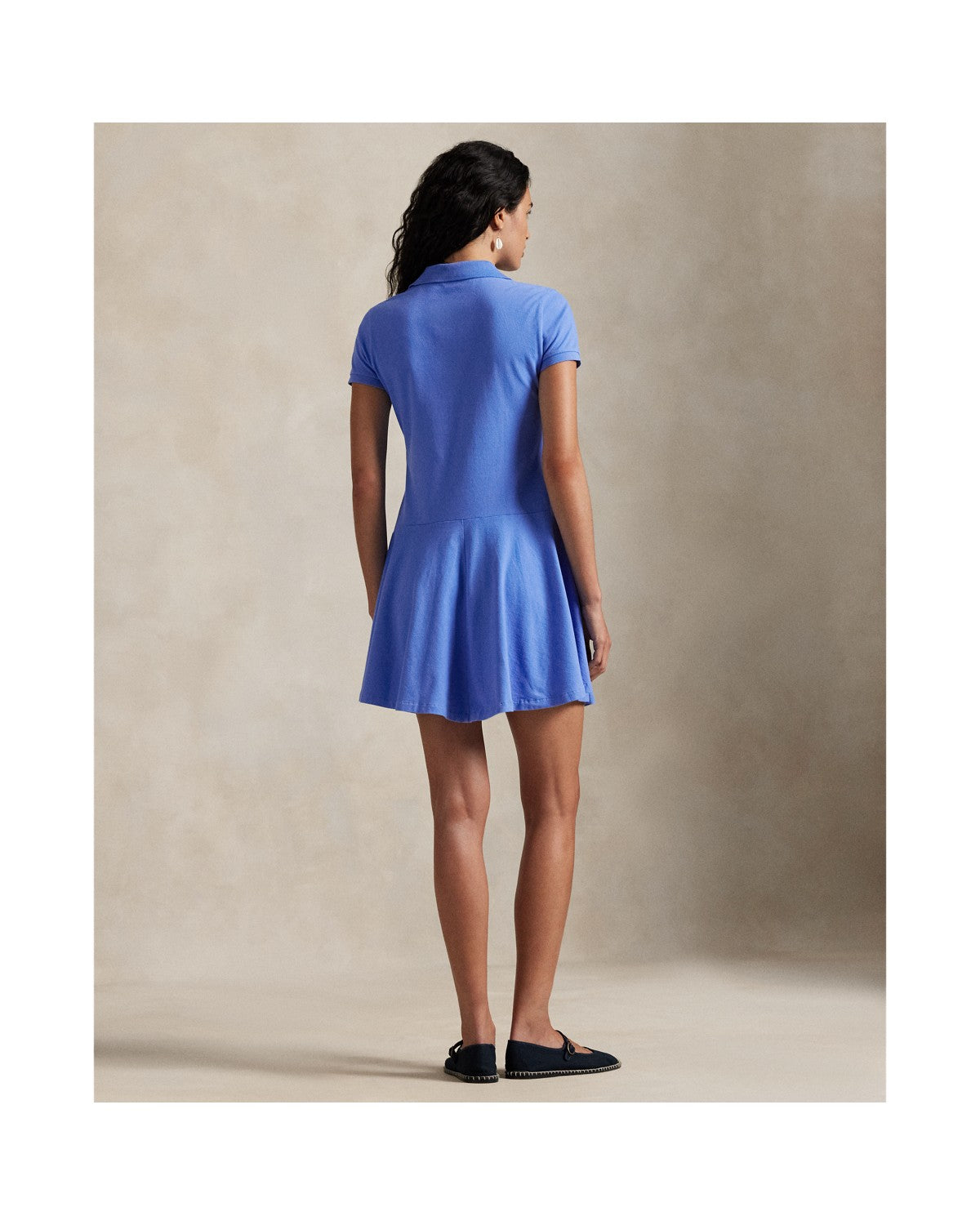 Fit-and-Flare Polo Dress