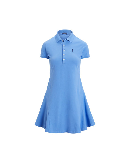 Fit-and-Flare Polo Dress