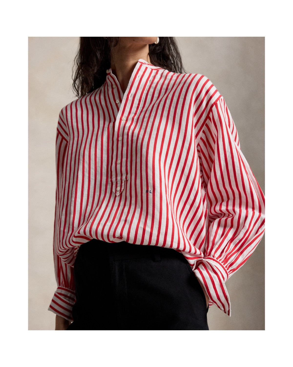 Striped Linen-Cotton Shirt