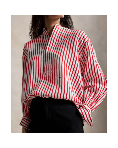 Striped Linen-Cotton Shirt