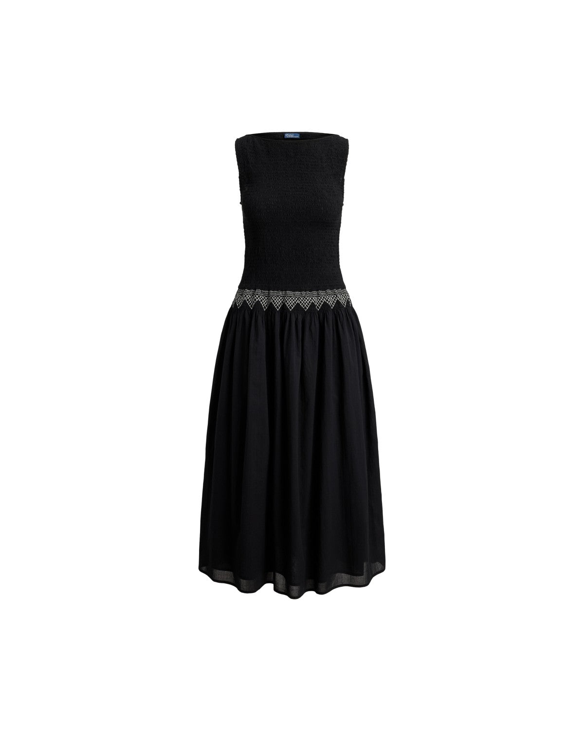 Smocked Cotton Voile Dress