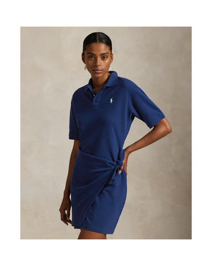 Piqué Polo Wrap Mini Dress