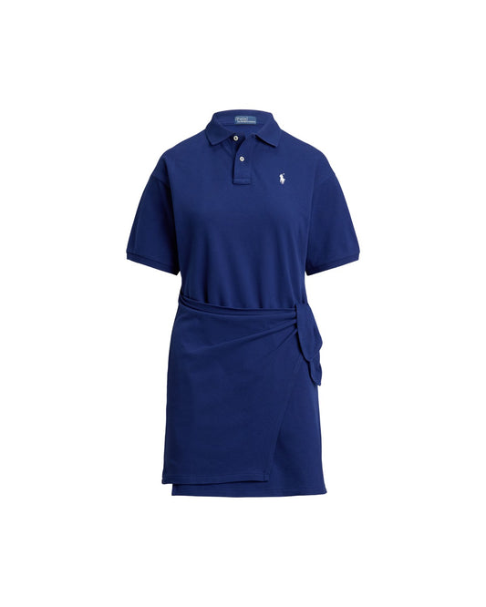 Piqué Polo Wrap Mini Dress