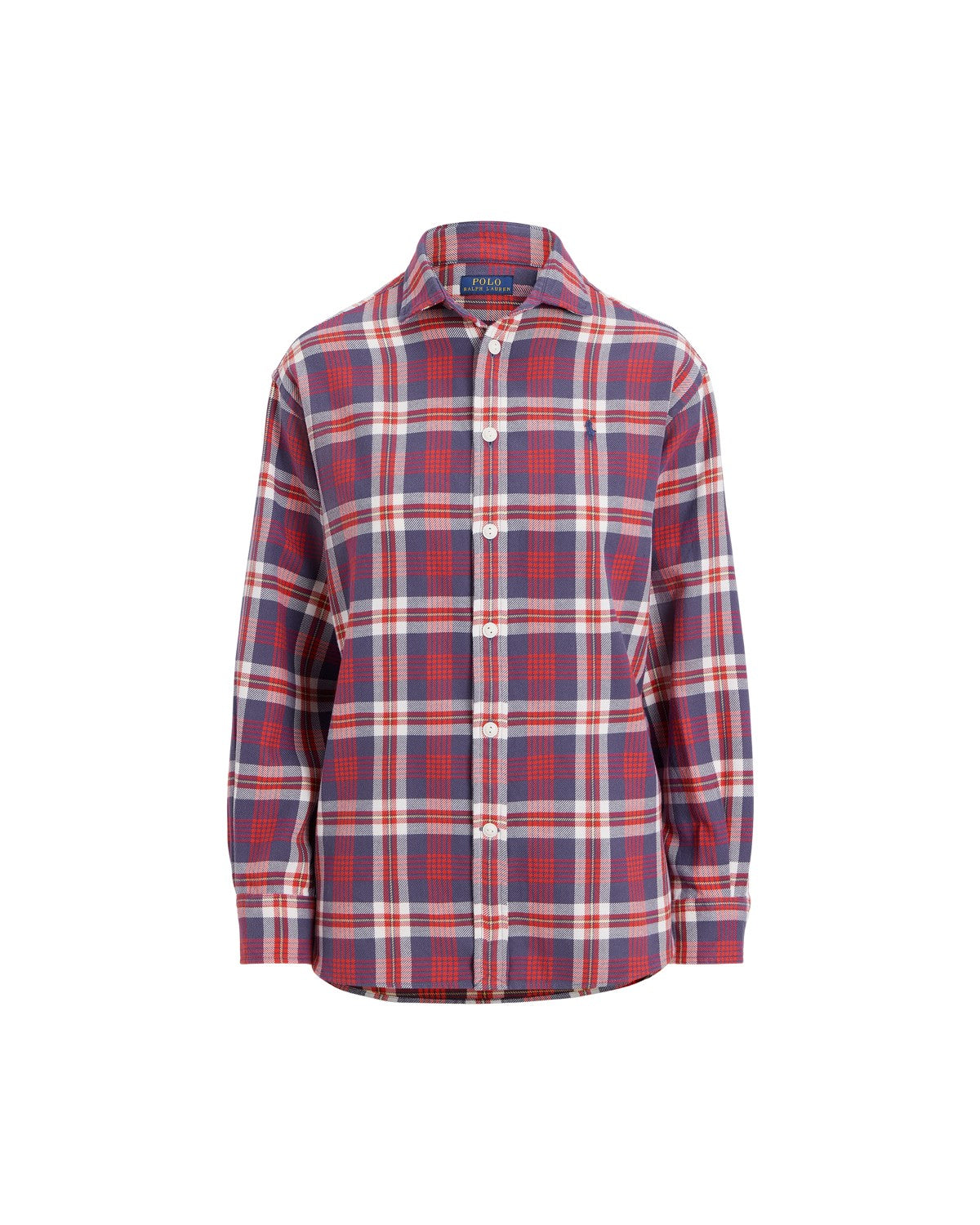 Classic Fit Plaid Cotton Twill Shirt