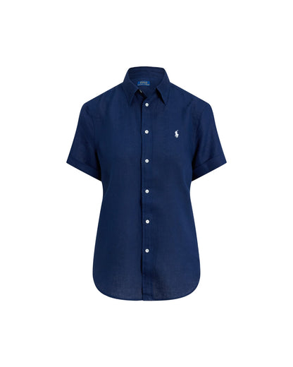 Classic Fit Linen Short-Sleeve Shirt