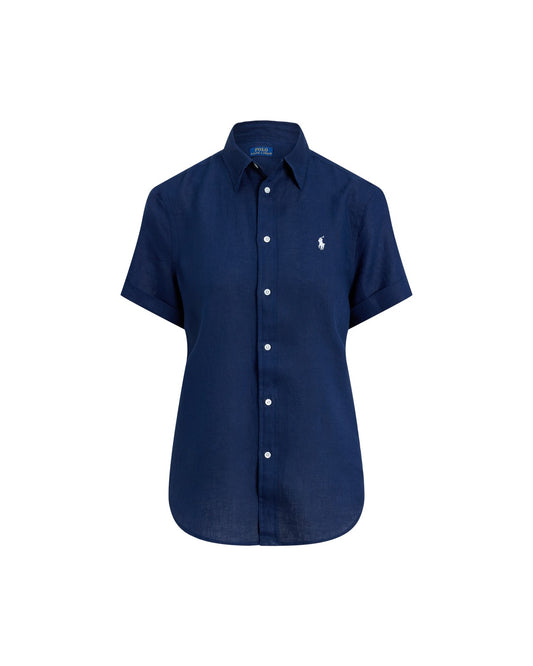 Classic Fit Linen Short-Sleeve Shirt
